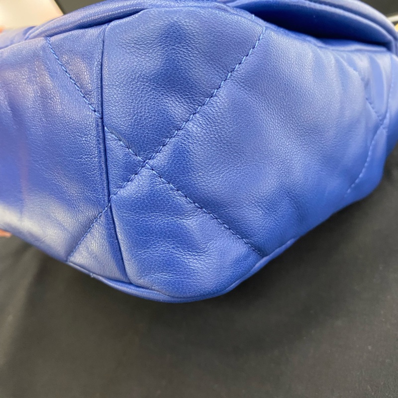 香奈兒/Chanel 19bag小號 藍 色 尺寸：16x26x9cm 29開有卡有塵袋-5