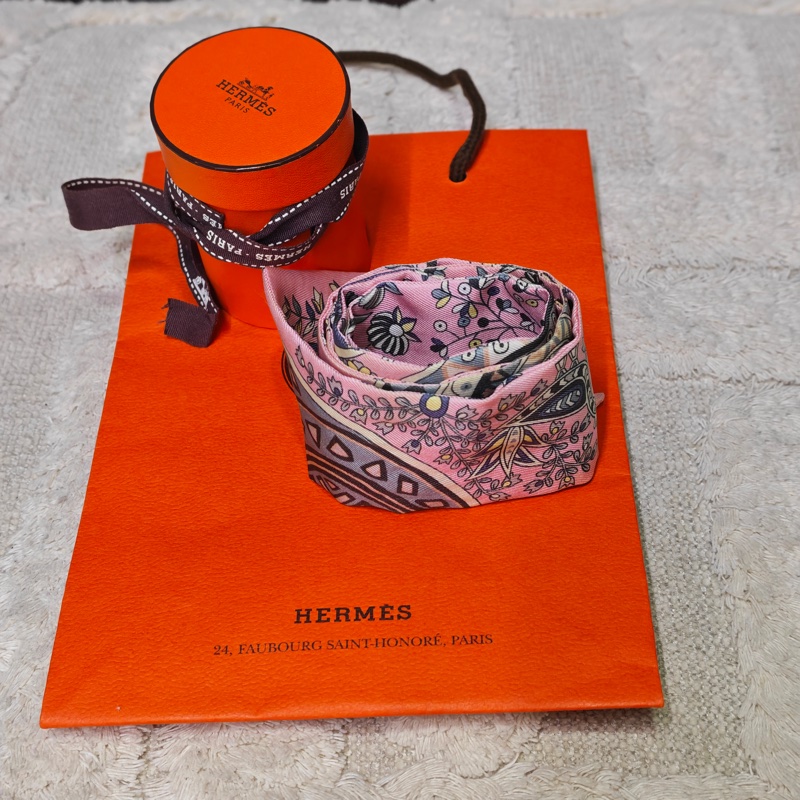 Herme twilly綁帶絲巾-2