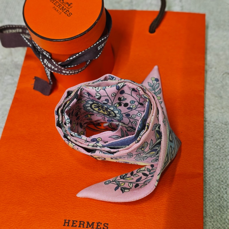 Herme twilly綁帶絲巾-3