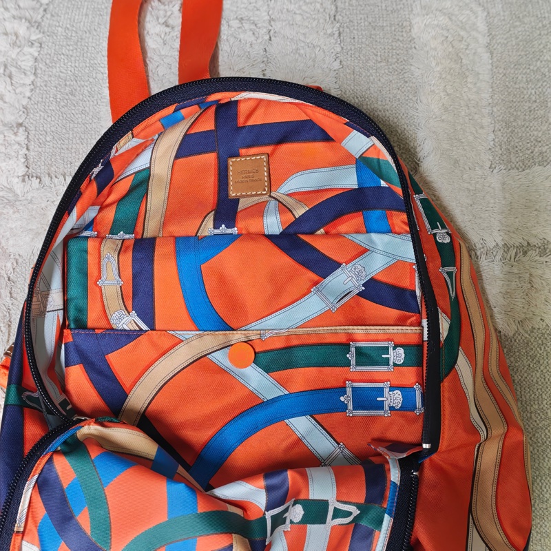 Hermes 絲巾後背包-37