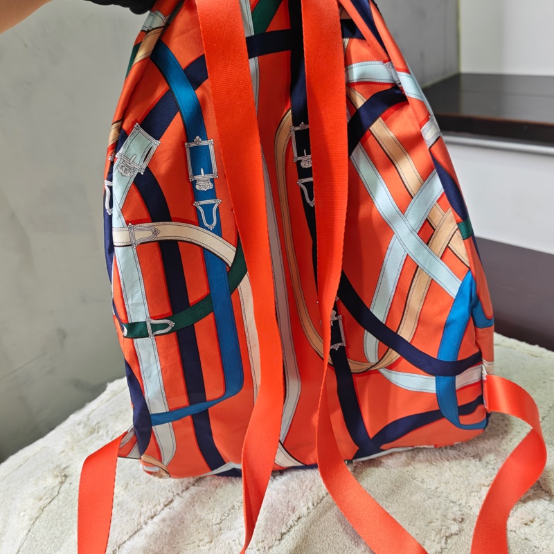 Hermes 絲巾後背包-43