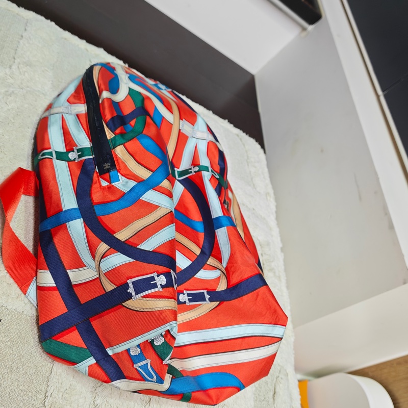 Hermes 絲巾後背包-45