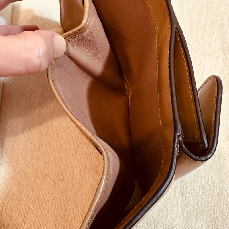 Chloe三折式短夾 粉-8