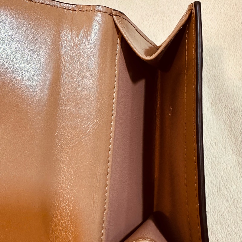 Chloe三折式短夾 粉-9