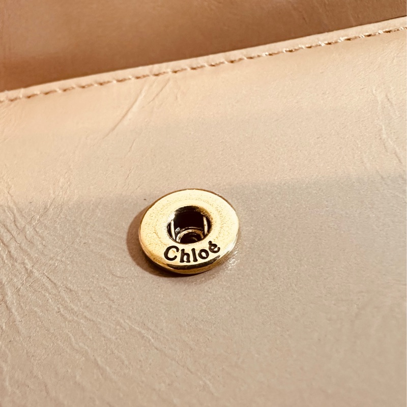 Chloe三折式短夾 粉-10