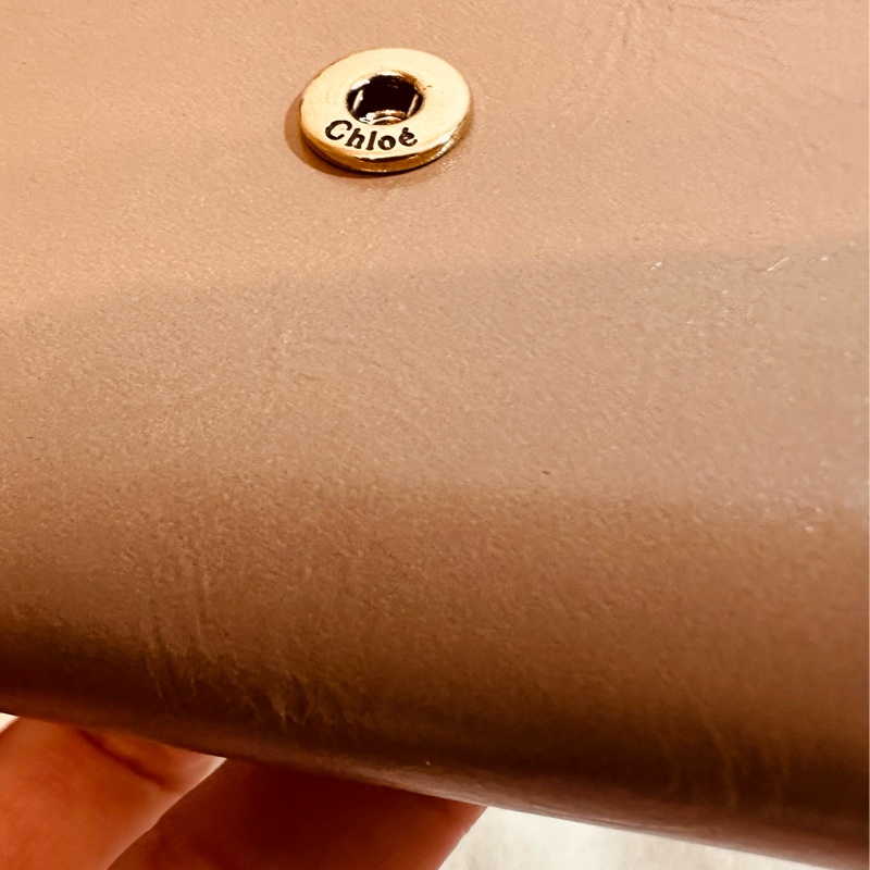 Chloe三折式短夾 粉-11