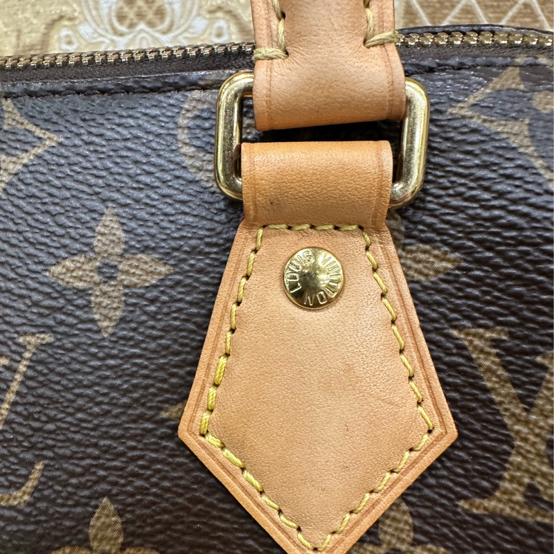 LV 原花金釦Speedy20手提斜背波士頓包M45957-14