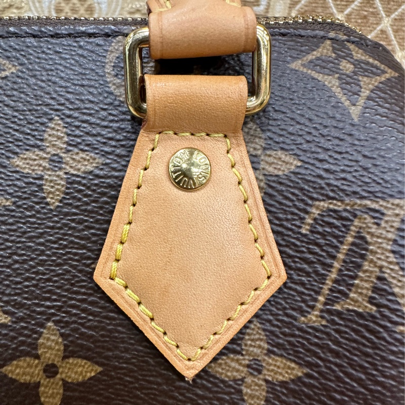 LV 原花金釦Speedy20手提斜背波士頓包M45957-16