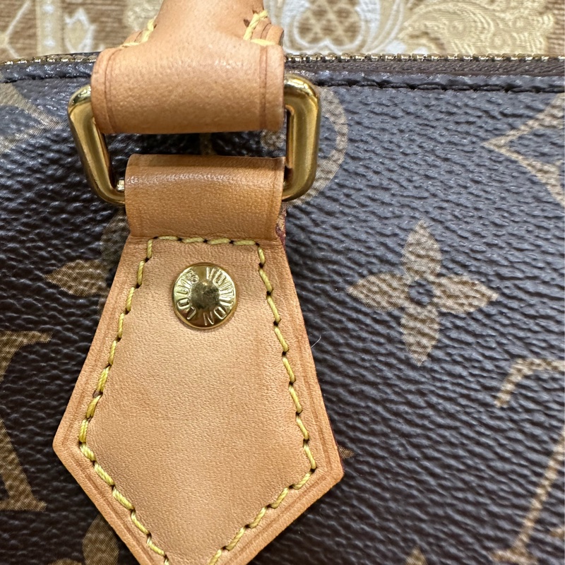 LV 原花金釦Speedy20手提斜背波士頓包M45957-17