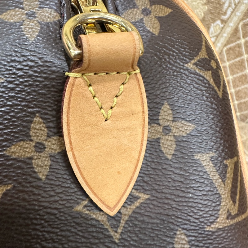 LV 原花金釦Speedy20手提斜背波士頓包M45957-20