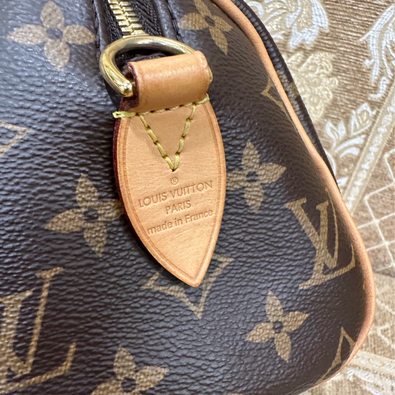 LV 原花金釦Speedy20手提斜背波士頓包M45957-21