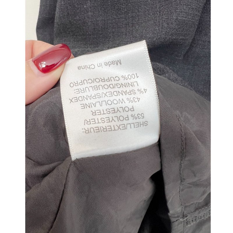 TB / TORY BURCH 鐵灰小圓釦商務洋裝 4/36-10