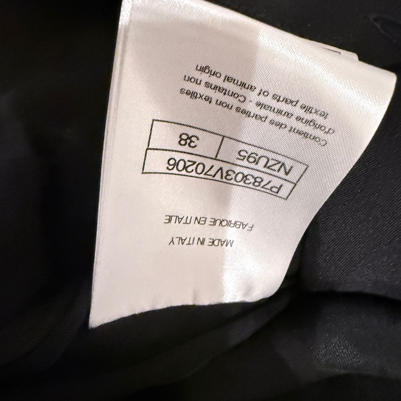 全新/ Chanel✨黑藍格亮片花呢百搭背心 #38-11