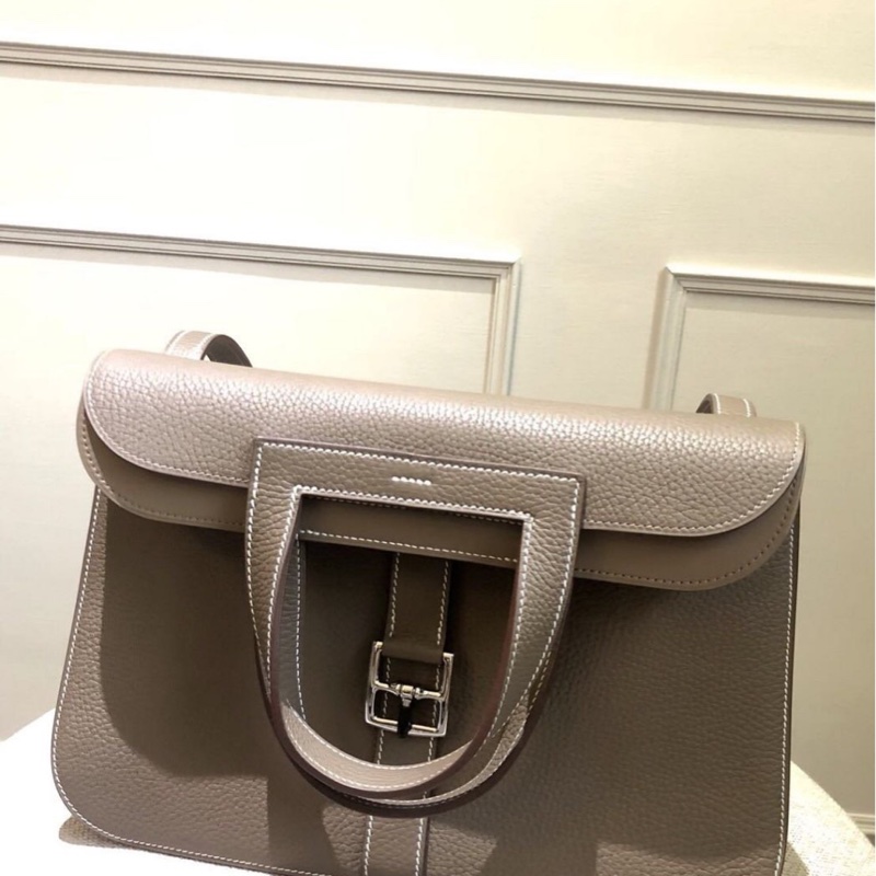 Hermes 愛馬仕大象灰Halzan 31有購證-0