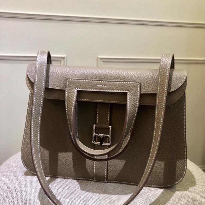 Hermes 愛馬仕大象灰Halzan 31有購證-1