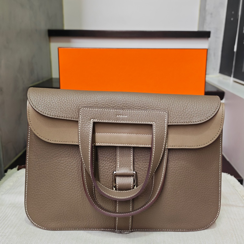 Hermes 愛馬仕大象灰Halzan 31有購證-5
