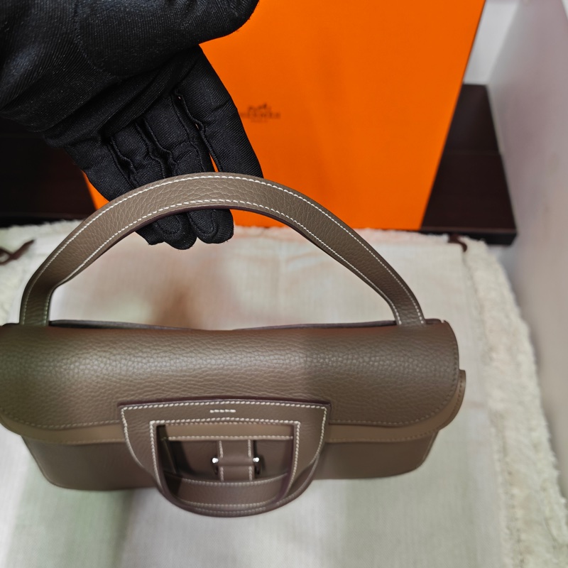 Hermes 愛馬仕大象灰Halzan 31有購證-7