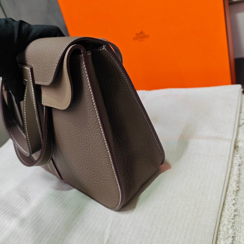 Hermes 愛馬仕大象灰Halzan 31有購證-8