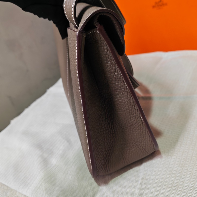 Hermes 愛馬仕大象灰Halzan 31有購證-10