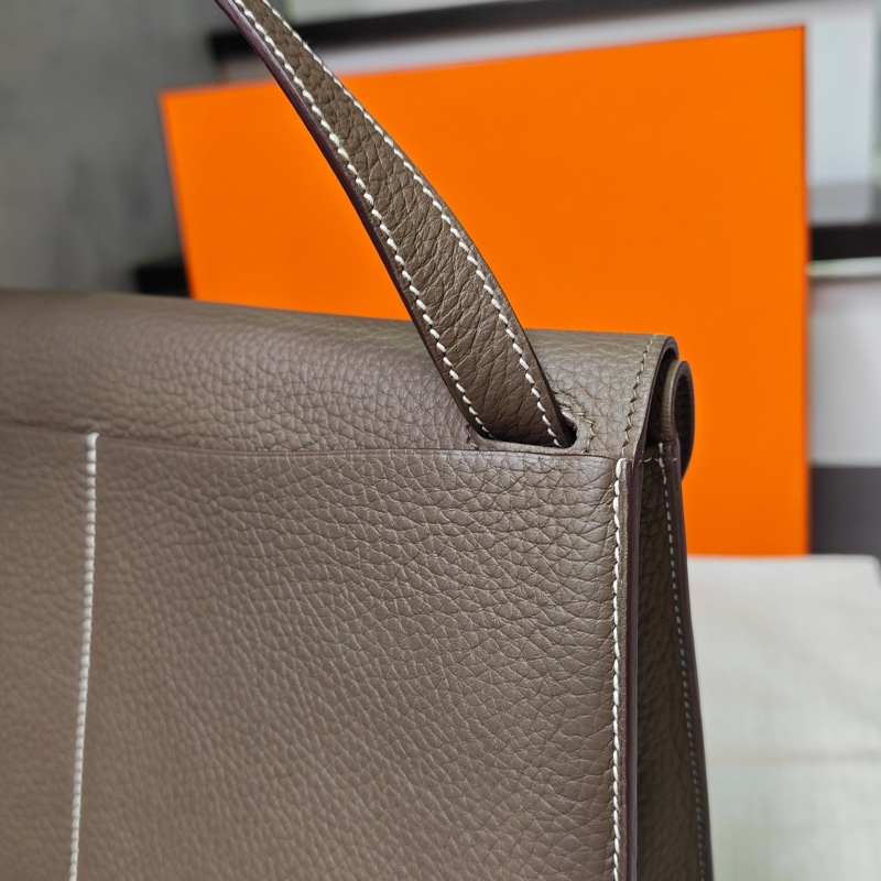 Hermes 愛馬仕大象灰Halzan 31有購證-34