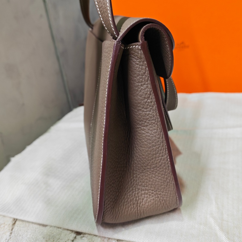 Hermes 愛馬仕大象灰Halzan 31有購證-35