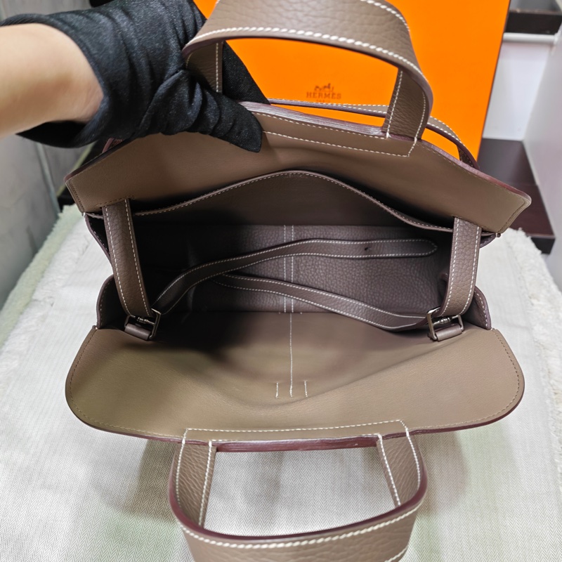 Hermes 愛馬仕大象灰Halzan 31有購證-42