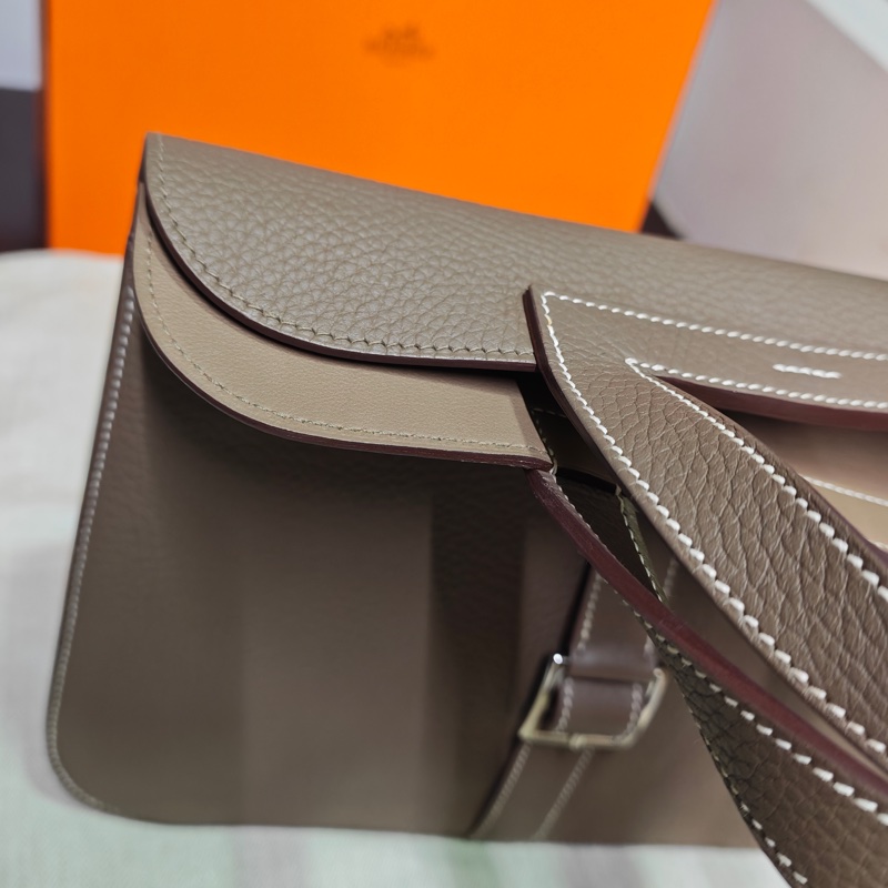 Hermes 愛馬仕大象灰Halzan 31有購證-49