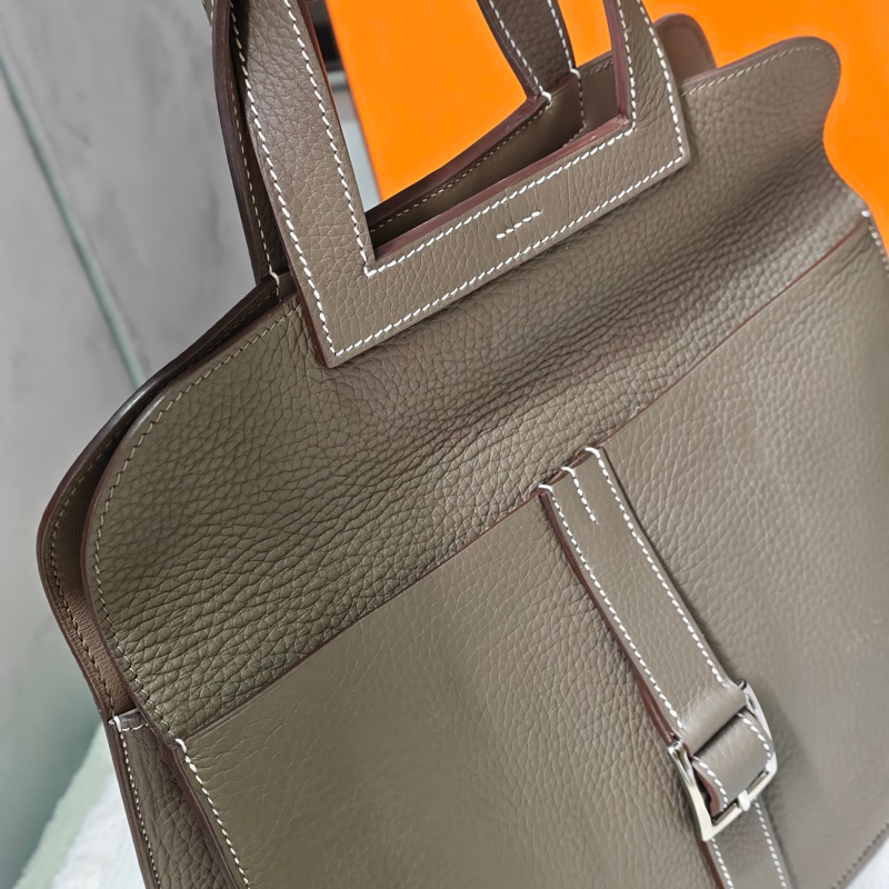 Hermes 愛馬仕大象灰Halzan 31有購證-50