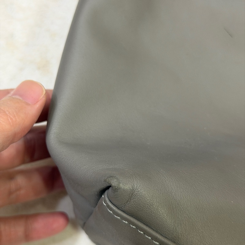 Longchamp LE PLIAGE XTRA 系列牛皮肩揹袋（中/米白）-5