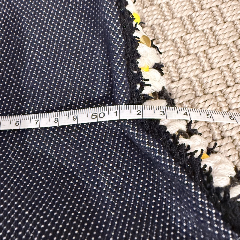 全新台灣吊牌/Chanel✨2025GD權志龍同款雛菊串珠百慕達牛仔褲 #38-6