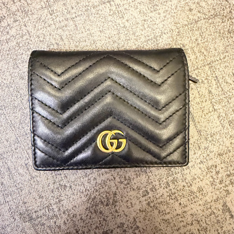 Gucci 馬夢對開短夾-0