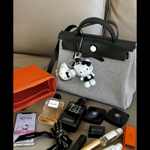 Hermes 愛馬仕 Herbag 31 熊貓色 黑白配色