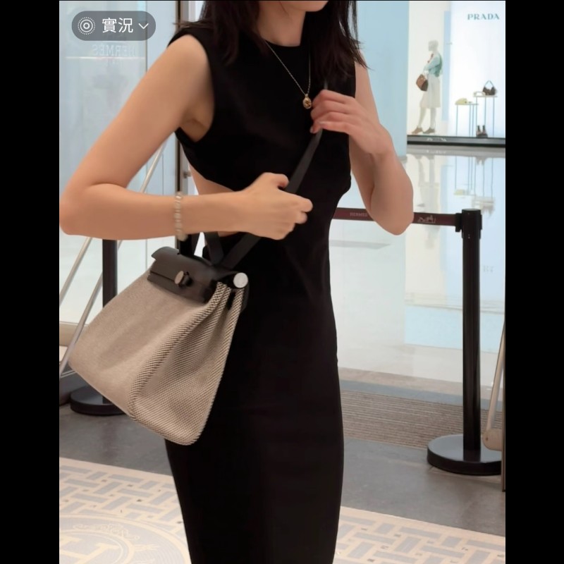 Hermes 愛馬仕 Herbag 31 熊貓色 黑白配色-5