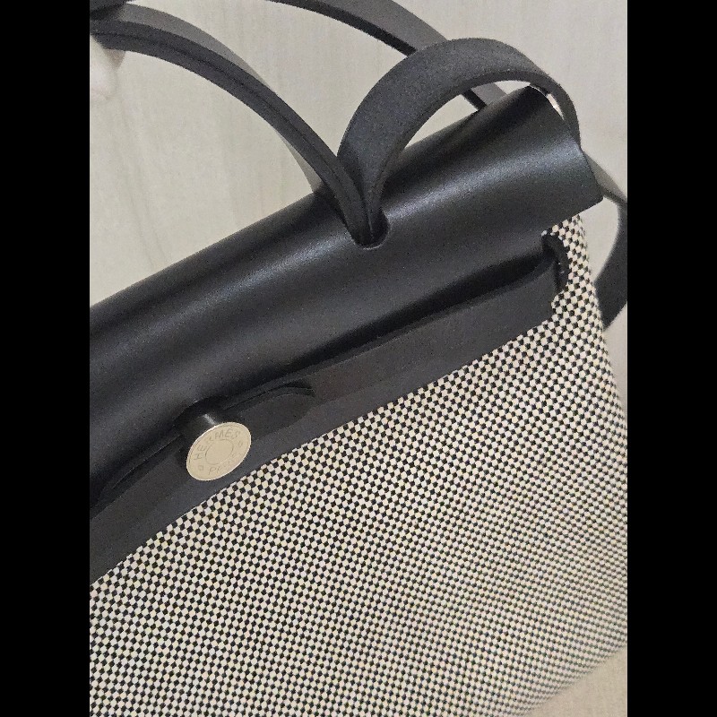 Hermes 愛馬仕 Herbag 31 熊貓色 黑白配色-11