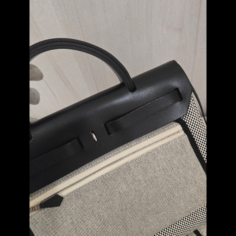 Hermes 愛馬仕 Herbag 31 熊貓色 黑白配色-18