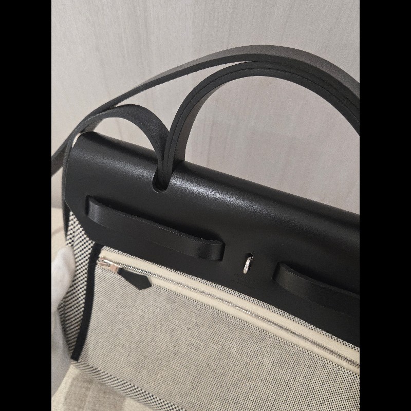 Hermes 愛馬仕 Herbag 31 熊貓色 黑白配色-19