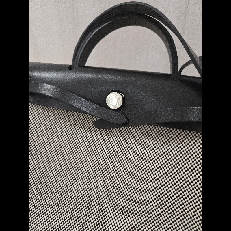 Hermes 愛馬仕 Herbag 31 熊貓色 黑白配色-21