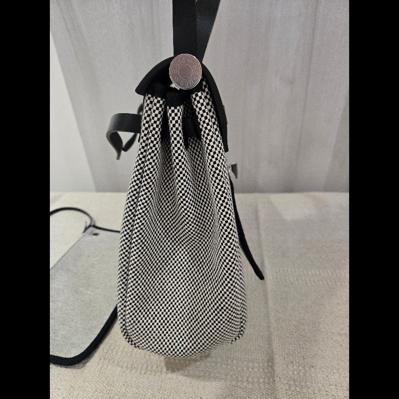 Hermes 愛馬仕 Herbag 31 熊貓色 黑白配色-23