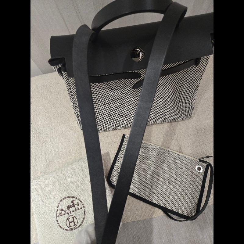 Hermes 愛馬仕 Herbag 31 熊貓色 黑白配色-40