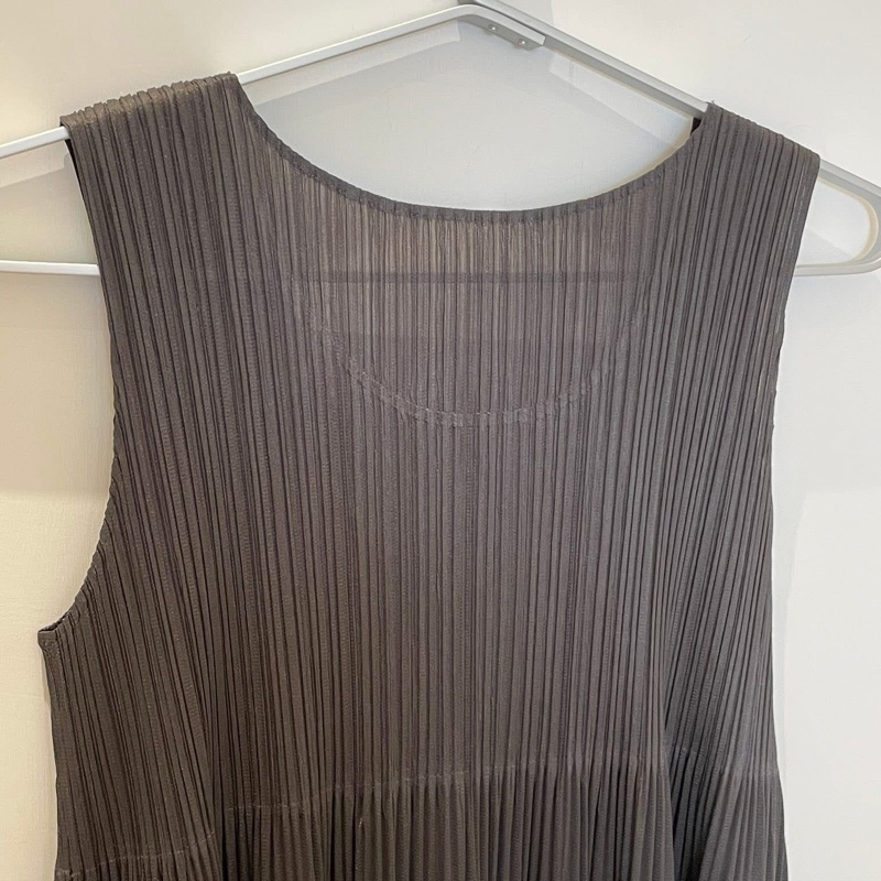 ▪️富貴選物FUGUEI▪️PP 三宅一生 精典必入 岩灰色 泡芙短洋裝 連衣裙-6