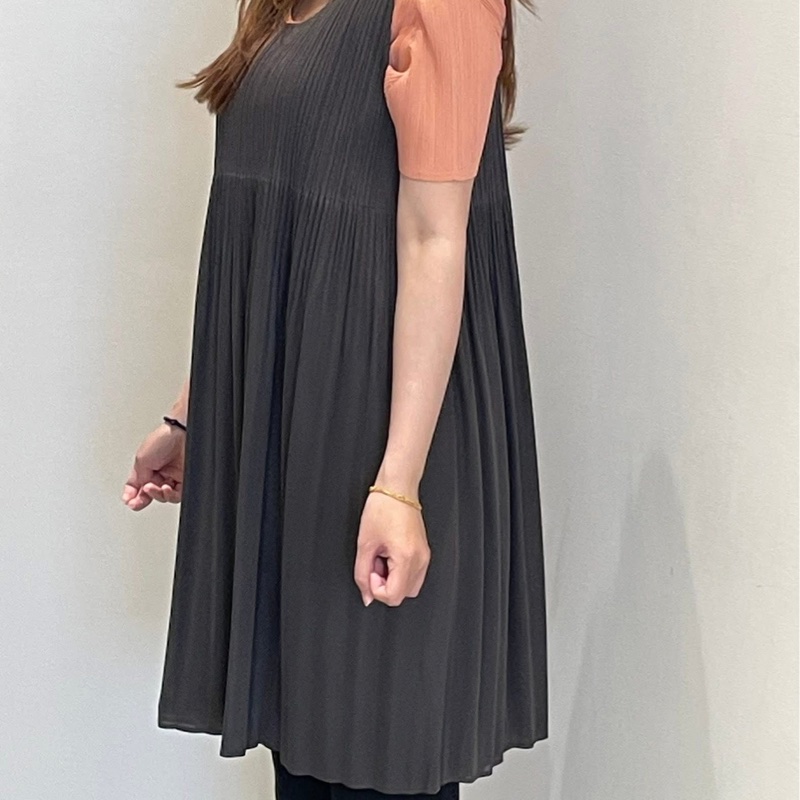 ▪️富貴選物FUGUEI▪️PP 三宅一生 精典必入 岩灰色 泡芙短洋裝 連衣裙-9