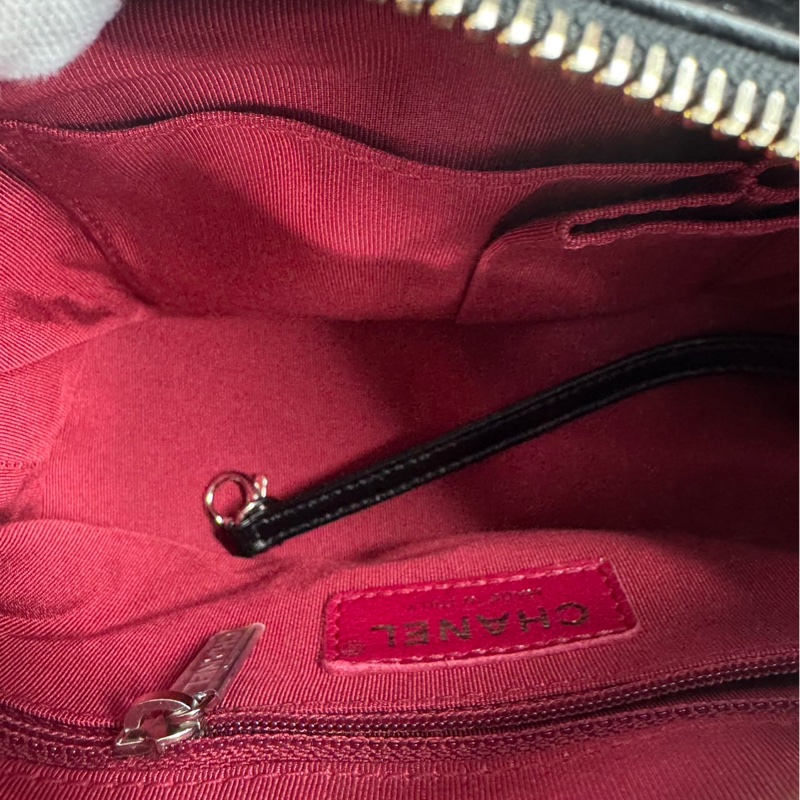 全新全配❤️ 香奈兒 #流浪包 手把款 #黑金 小號 #限量款 #字母手柄-13