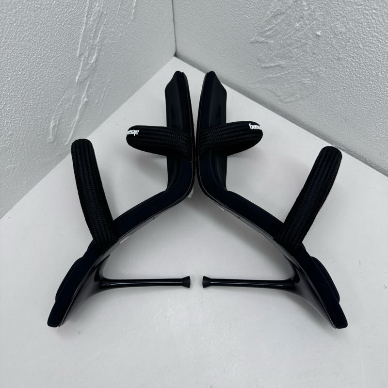 閒置新Alexander wang亞歷山大王julie黑色方頭高跟涼拖，-3