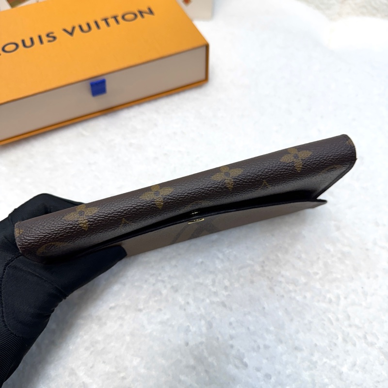 經典拼色 路易威登LV Monogram Giant Sarah 帆布信封長夾M80726 雙色原花優雅大氣 🍂-3