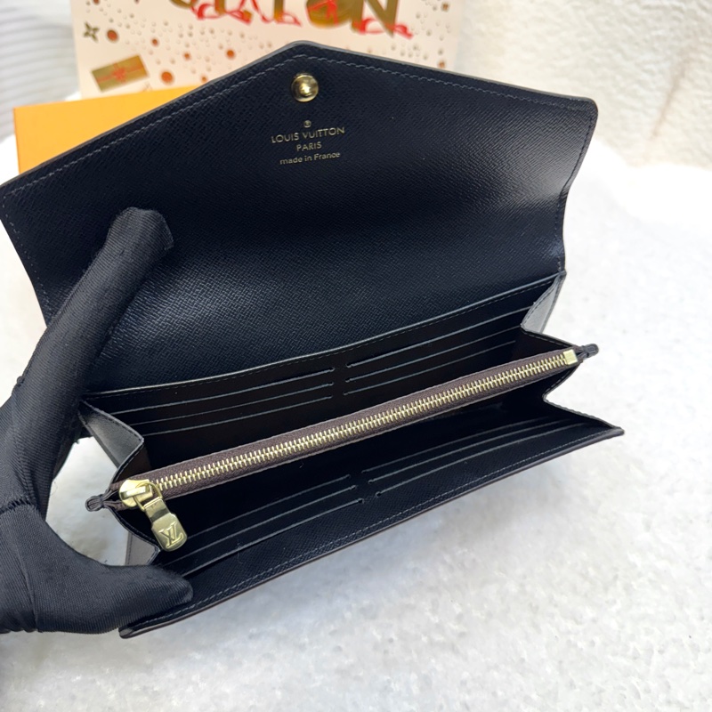經典拼色 路易威登LV Monogram Giant Sarah 帆布信封長夾M80726 雙色原花優雅大氣 🍂-7