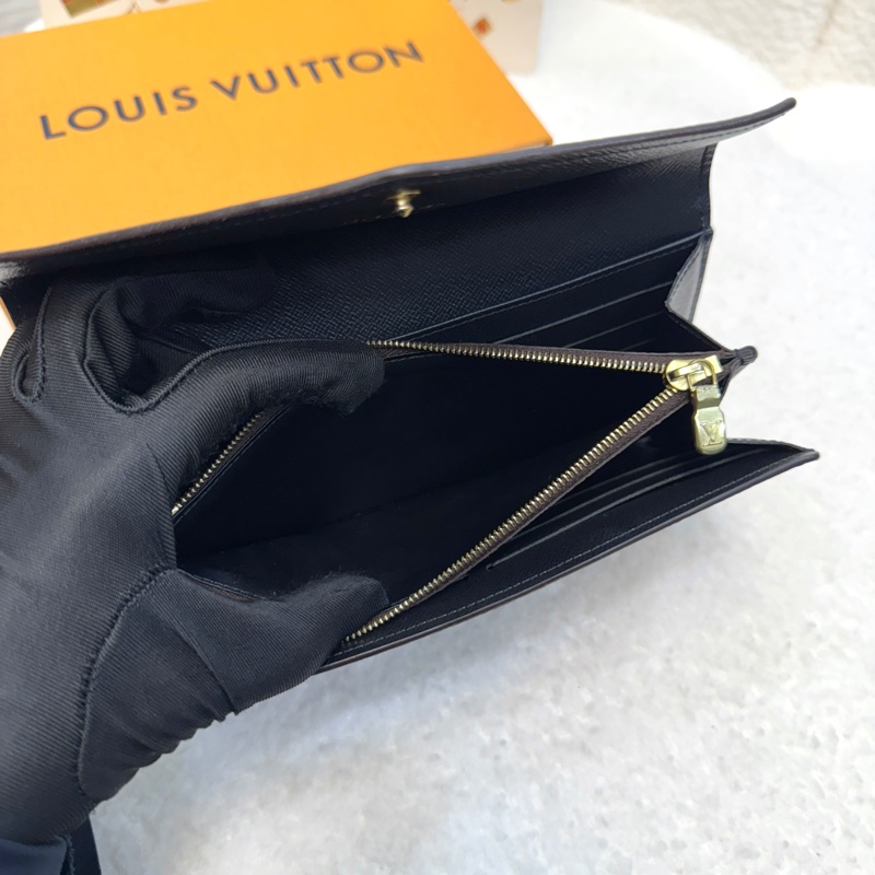 經典拼色 路易威登LV Monogram Giant Sarah 帆布信封長夾M80726 雙色原花優雅大氣 🍂-8