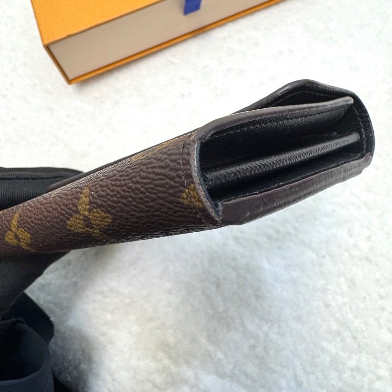 經典拼色 路易威登LV Monogram Giant Sarah 帆布信封長夾M80726 雙色原花優雅大氣 🍂-11