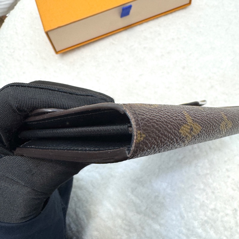 經典拼色 路易威登LV Monogram Giant Sarah 帆布信封長夾M80726 雙色原花優雅大氣 🍂-12