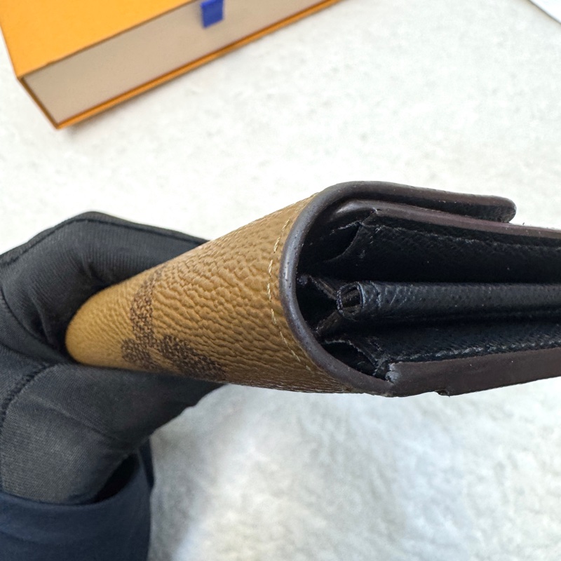 經典拼色 路易威登LV Monogram Giant Sarah 帆布信封長夾M80726 雙色原花優雅大氣 🍂-13