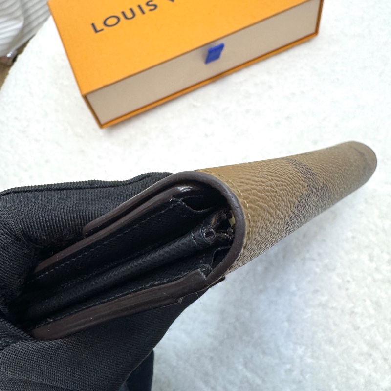 經典拼色 路易威登LV Monogram Giant Sarah 帆布信封長夾M80726 雙色原花優雅大氣 🍂-14